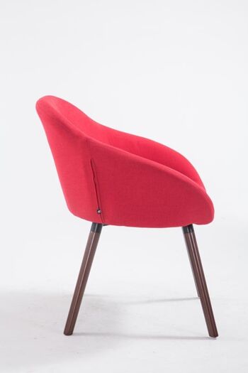 Chaise de salle à manger Mont'Est Tissu Rouge 10x61cm 3