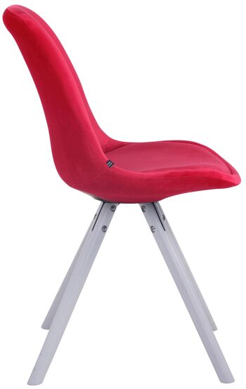 Schioppo Chaise de salle à manger Velours Rouge 6x56cm 3