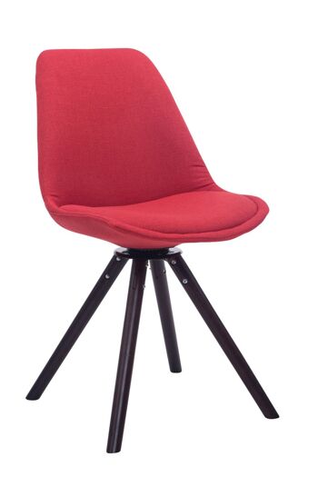 Reggiolo Chaise de salle à manger Tissu Rouge 6x56cm
