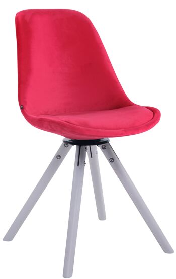 Chaise Biancade Velours Rouge 6x56cm 1