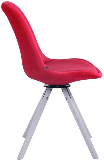 Chaise Biancade Velours Rouge 6x56cm 3