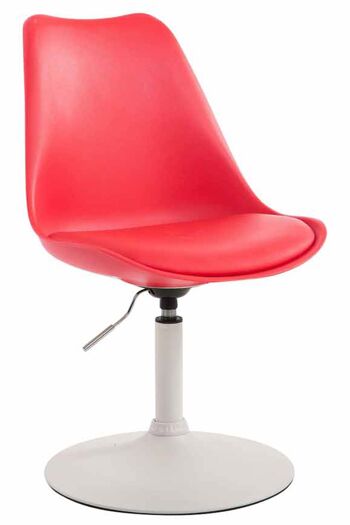 Ciaffante Chaise de Salle à Manger Plastique Rouge 6x57cm 1