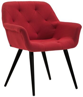 Favarella Chaise de salle à manger Rouge 10x60cm