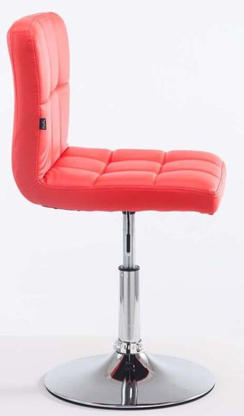 Gagliarda Fauteuil Cuir Artificiel Rouge 7x49cm 2