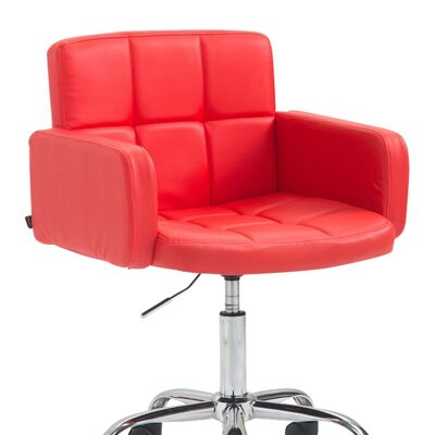 Melezzole Fauteuil Kunstleer Rood 11x52cm