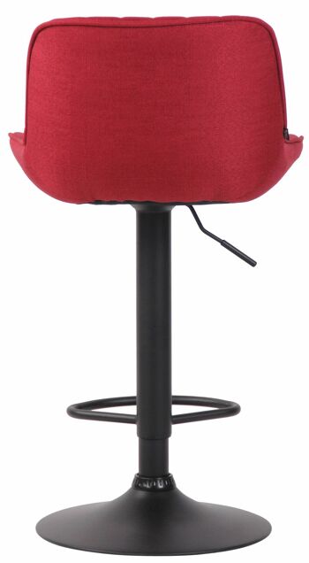 Veternigo Lot de 2 Tabourets de Bar Tissu Rouge 8x50cm 5