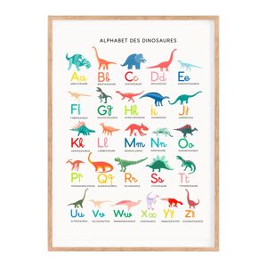 Affiche enfant, Abécédaire Dinosaures A3