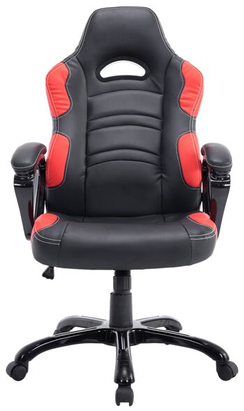 Chaise de Bureau Campoleone Cuir Artificiel Rouge 17x70cm 2