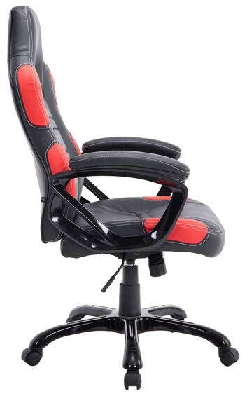 Chaise de Bureau Campoleone Cuir Artificiel Rouge 17x70cm 3