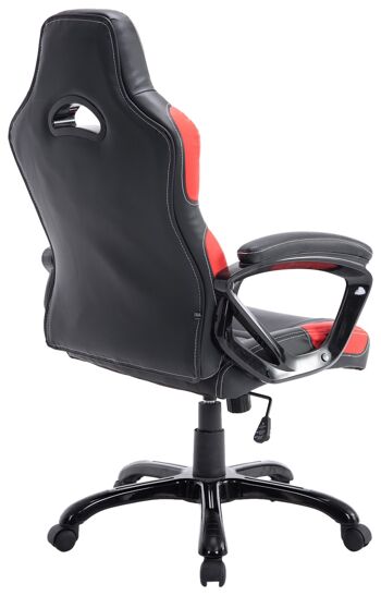 Chaise de Bureau Campoleone Cuir Artificiel Rouge 17x70cm 4
