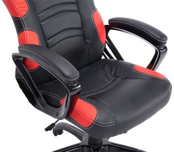 Chaise de Bureau Campoleone Cuir Artificiel Rouge 17x70cm 5