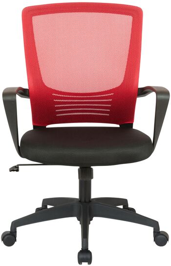 Cannitello Chaise de Bureau Cuir Artificiel Rouge 10x53cm 2