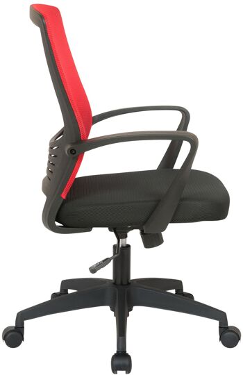 Cannitello Chaise de Bureau Cuir Artificiel Rouge 10x53cm 3