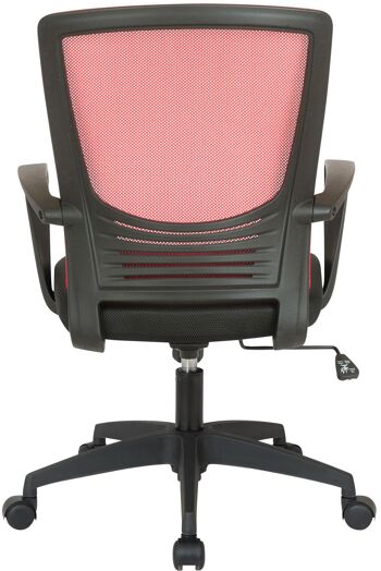Cannitello Chaise de Bureau Cuir Artificiel Rouge 10x53cm 5