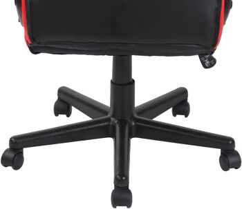Capannelle Chaise de bureau Tissu Rouge 12x60cm 9