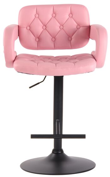 Tabouret de Bar Cardarelli Cuir Artificiel Rose 14x55cm 2