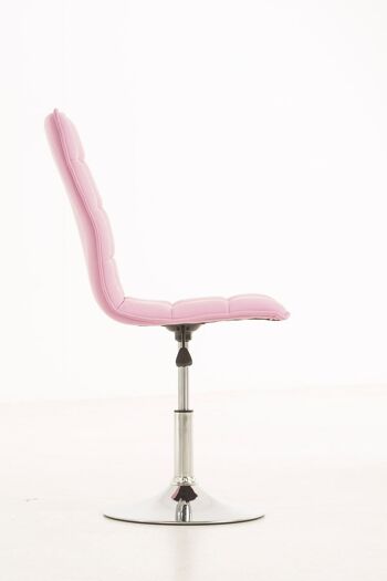 Casamostra Chaise de salle à manger Cuir artificiel Rose 7x56cm 3
