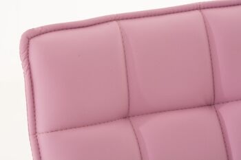 Casamostra Chaise de salle à manger Cuir artificiel Rose 7x56cm 5