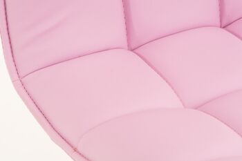 Casamostra Chaise de salle à manger Cuir artificiel Rose 7x56cm 6