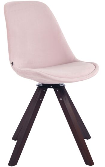 Casavitola Chaise de salle à manger Velours Rose 6x56cm 1