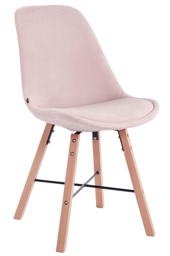 Ciampiello Chaise de salle à manger Velours Rose 6x56cm 1