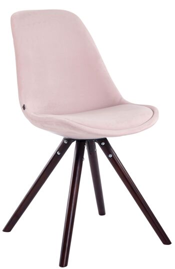 Chaise Cianchetta Velours Rose 6x56cm 1