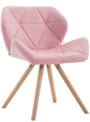 Collarmele Chaise de Salle à Manger Cuir Artificiel Rose 6x52cm 1