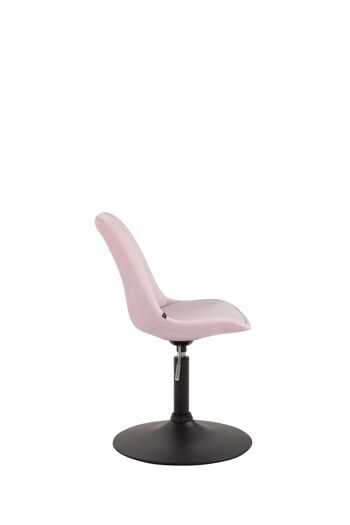 Collemezzo Chaise de salle à manger Velours Rose 6x57cm 2