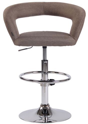 Giannarena Tabouret de Bar Simili Cuir Taupe 7x47cm 2