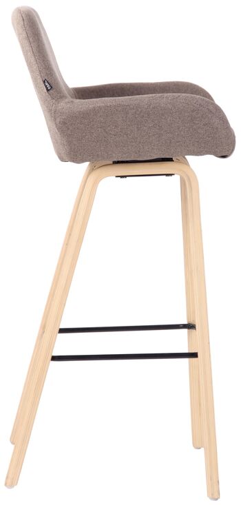 Tabouret Libertinia Tissu Taupe 6x51cm 2