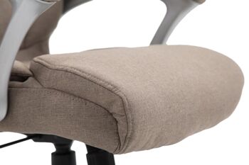 Moncocitto Chaise de bureau Tissu Taupe 16x73cm 5