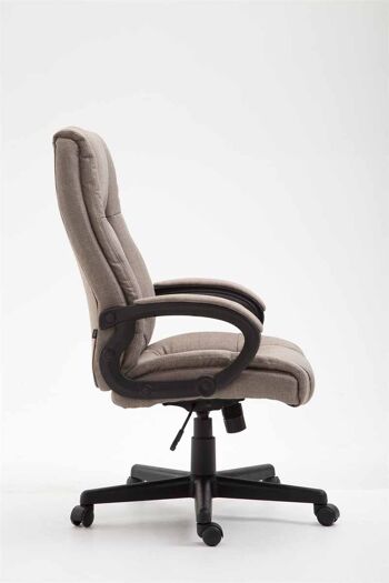 Montalcide Chaise de bureau Tissu Taupe 15x70cm 3