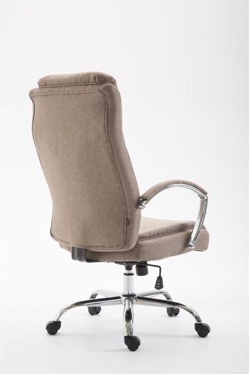 Montalfina Chaise de bureau Tissu Taupe 18x73cm 4