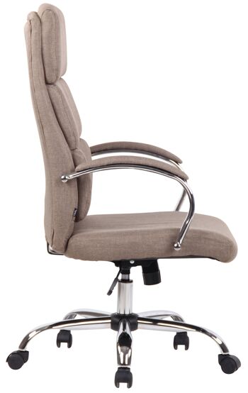 Montalarco Chaise de bureau Cuir artificiel Taupe 16x70cm 3