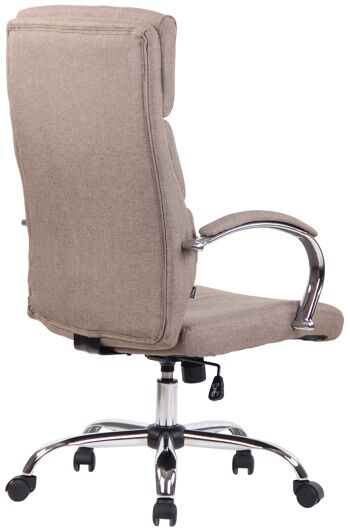 Montalarco Chaise de bureau Cuir artificiel Taupe 16x70cm 4