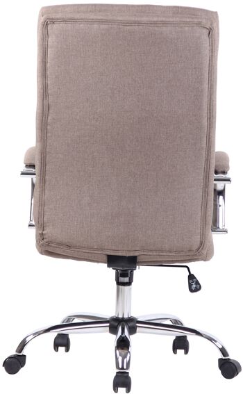 Montalarco Chaise de bureau Cuir artificiel Taupe 16x70cm 5
