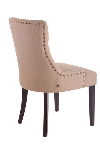 Musuponiti Chaise de salle à manger Tissu Taupe 8x58cm 4