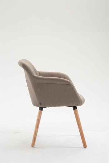 Orsigliadi Chaise de salle à manger Tissu Taupe 7x62cm 3