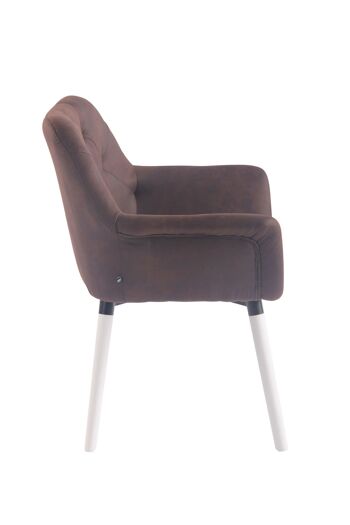 Passignano Chaise de salle à manger Cuir artificiel Taupe 10x60cm 3
