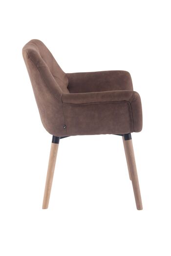 Passoforno Chaise de salle à manger Cuir artificiel Taupe 10x60cm 2