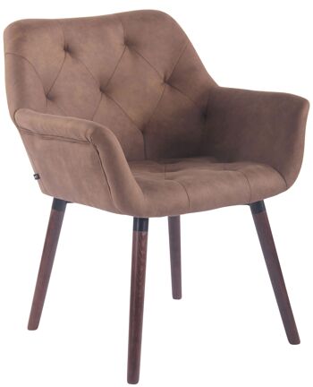 Passolauro Chaise de salle à manger Cuir artificiel Taupe 10x60cm