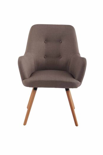 Fauteuil Rizzacorno Tissu Taupe 9x63cm 2