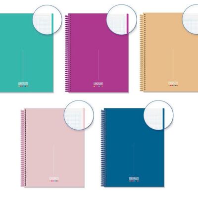 CUADERNO MEDITERRÁNEO A4. 80 HOJAS SOFT SURTIDO