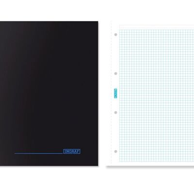 CUADERNO DUO AZUL A4. 80 HOJAS CON TAPA DURA