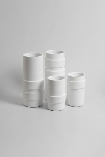Vase blanc symétrique - 02 9