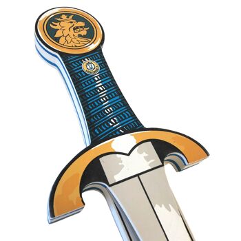 Épée de chevalier noble, bleue 2