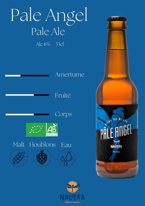 BIERE BLONDE BIO PALE ANGEL 33 CL