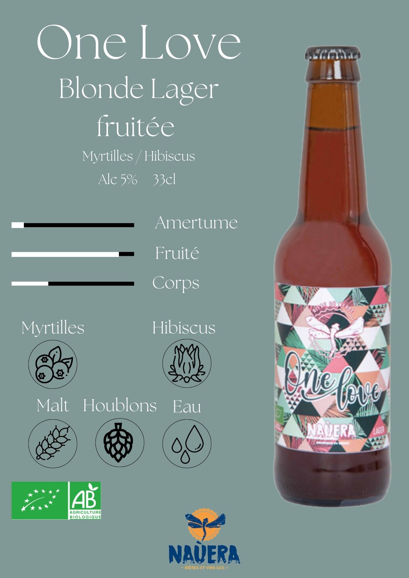 BIO-FRUCHTBIER ONE LOVE 33 CL