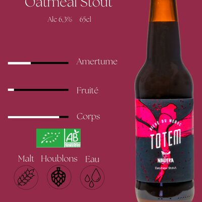 BIO BRAUN BIER TOTEM 65 CL - OATMEAL STOUT