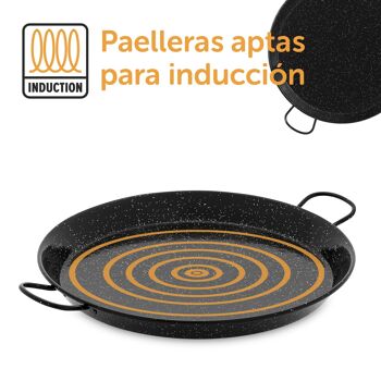 POELE A PAELLA 36cm 4 Rac. INDUCTION / Vitro / Feu / Four 3